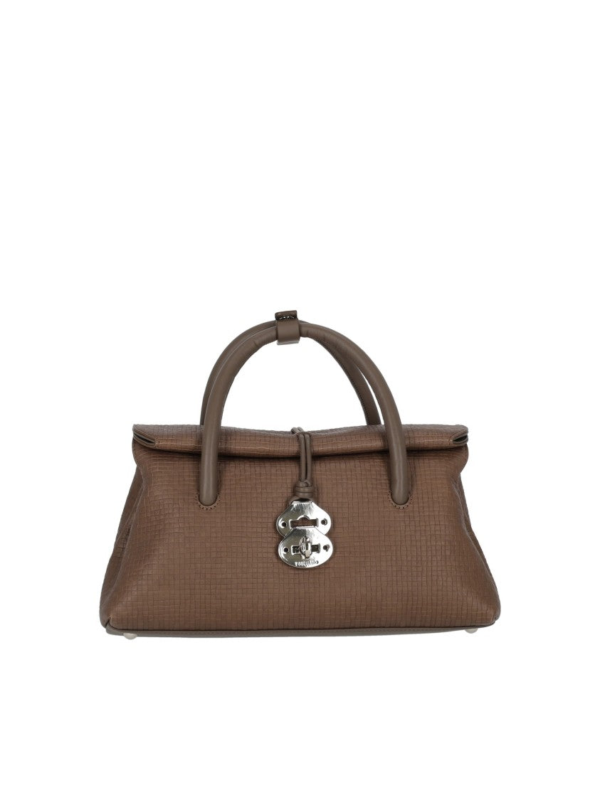 Zanellato Srl Structured Textured Leather Shoulder Bag