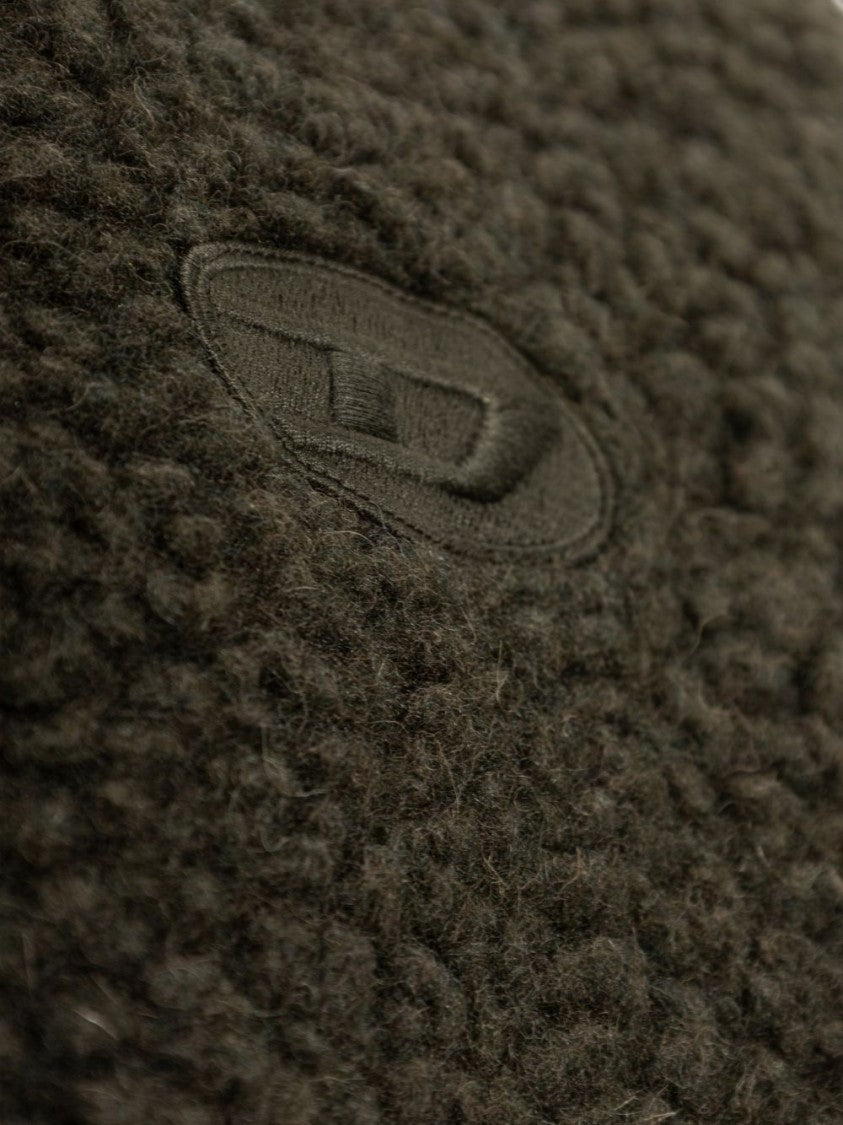 Diesel Plush Textured Jacket With Ribbed Detailing