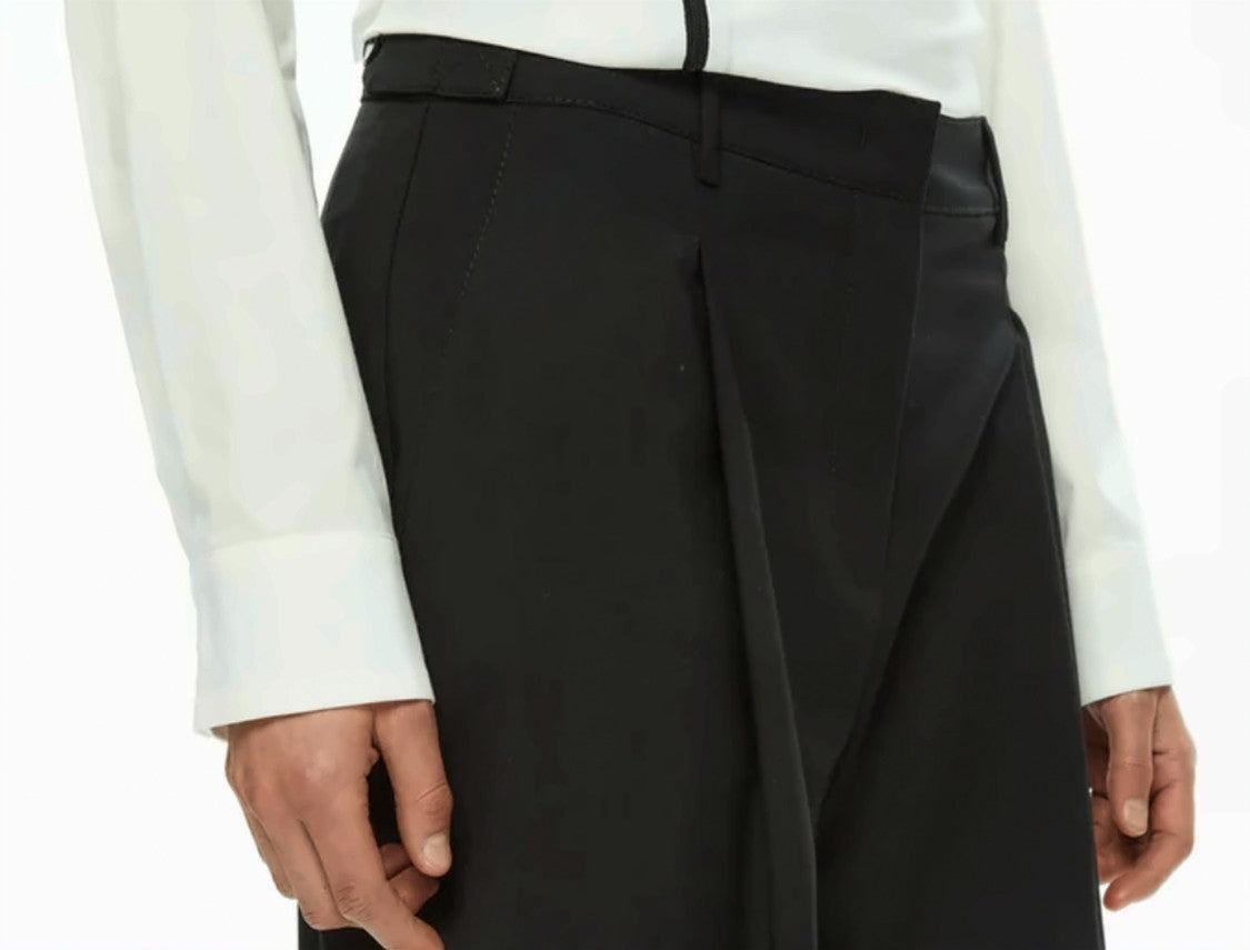 Mlo Viscose-Blend Stretch Straight-Leg Tailored Trousers