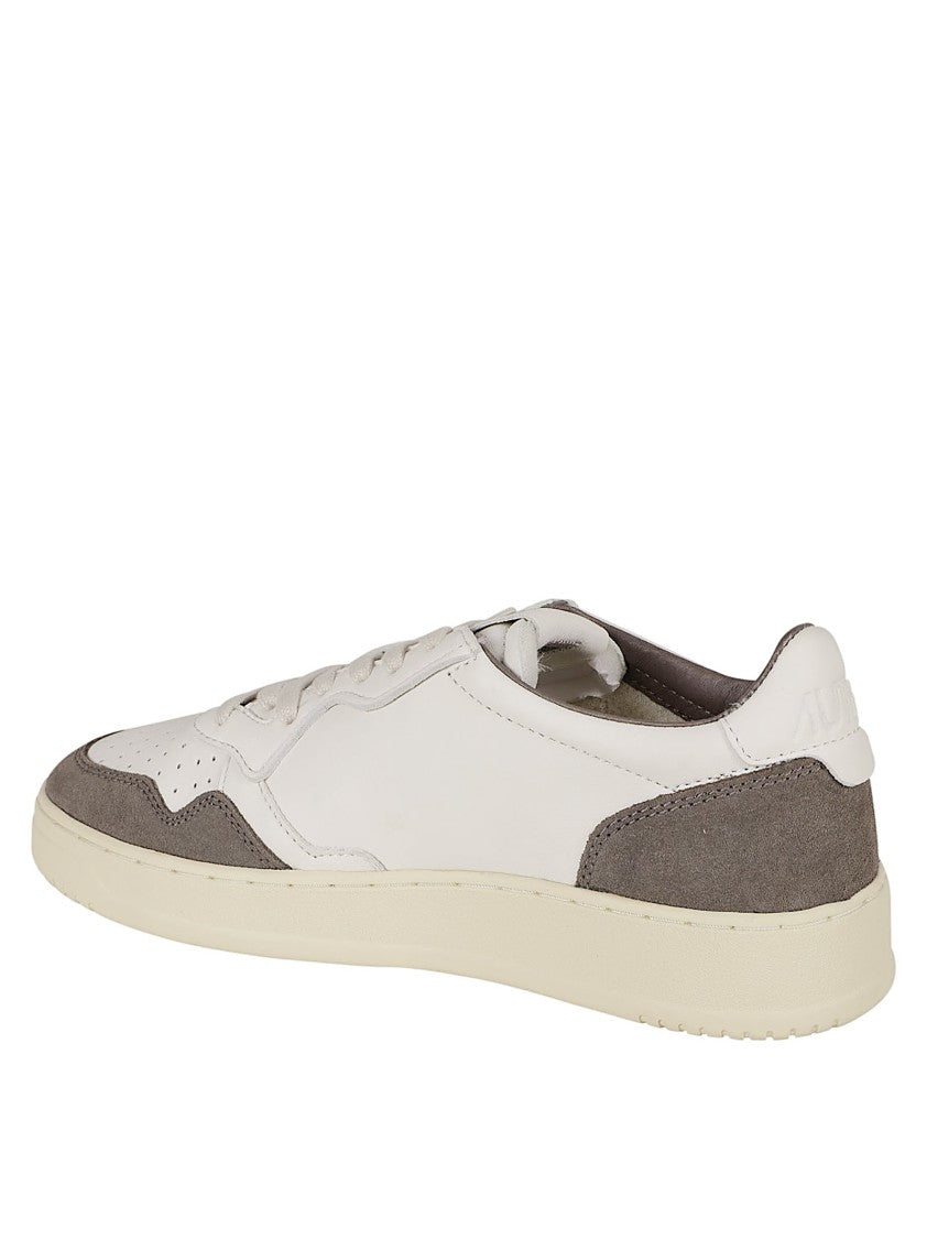 Autry Low-Top Sneakers With Suede And Leather Upper And Contrasting Sole