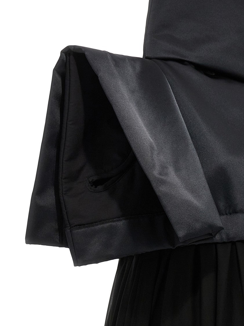 Comme Des Garçons Padded Satin Fabric Dress