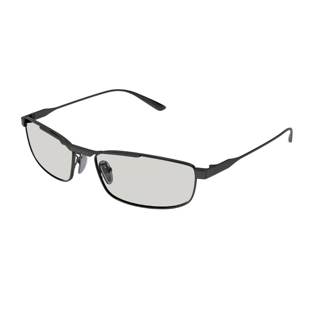 Balenciaga Bb0451s Tag 3.0 Linea Everyday Matte Gray Metal Rectangular Sunglasses