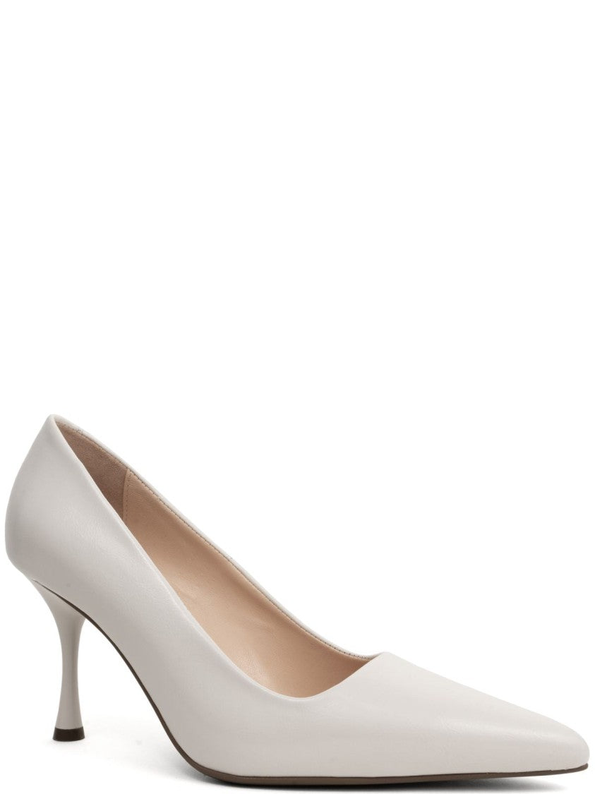 Sergio Moretti White Cow Leather High Heels