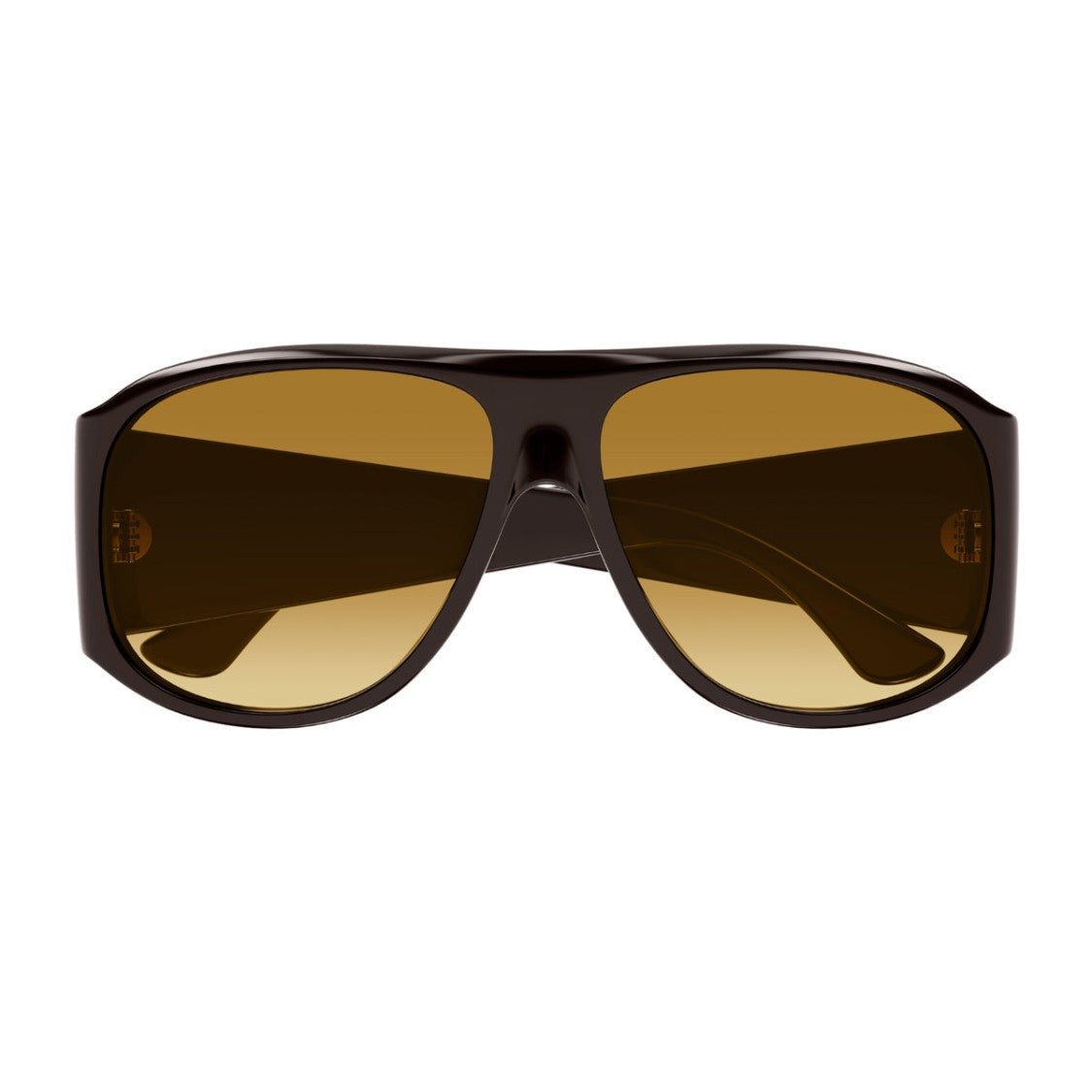 Kering Eyewear S.P.A. Brown Ch0347s Recycled Acetate Oversized Sunglasses