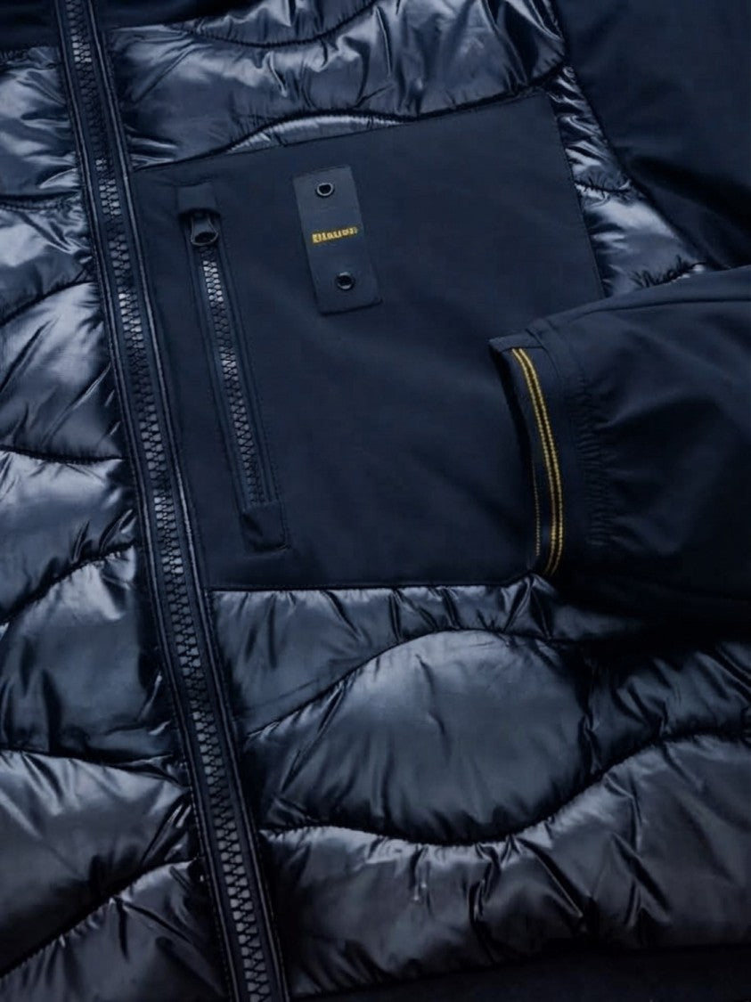 Blauer Blue Shiny Quilted Padded Jacket