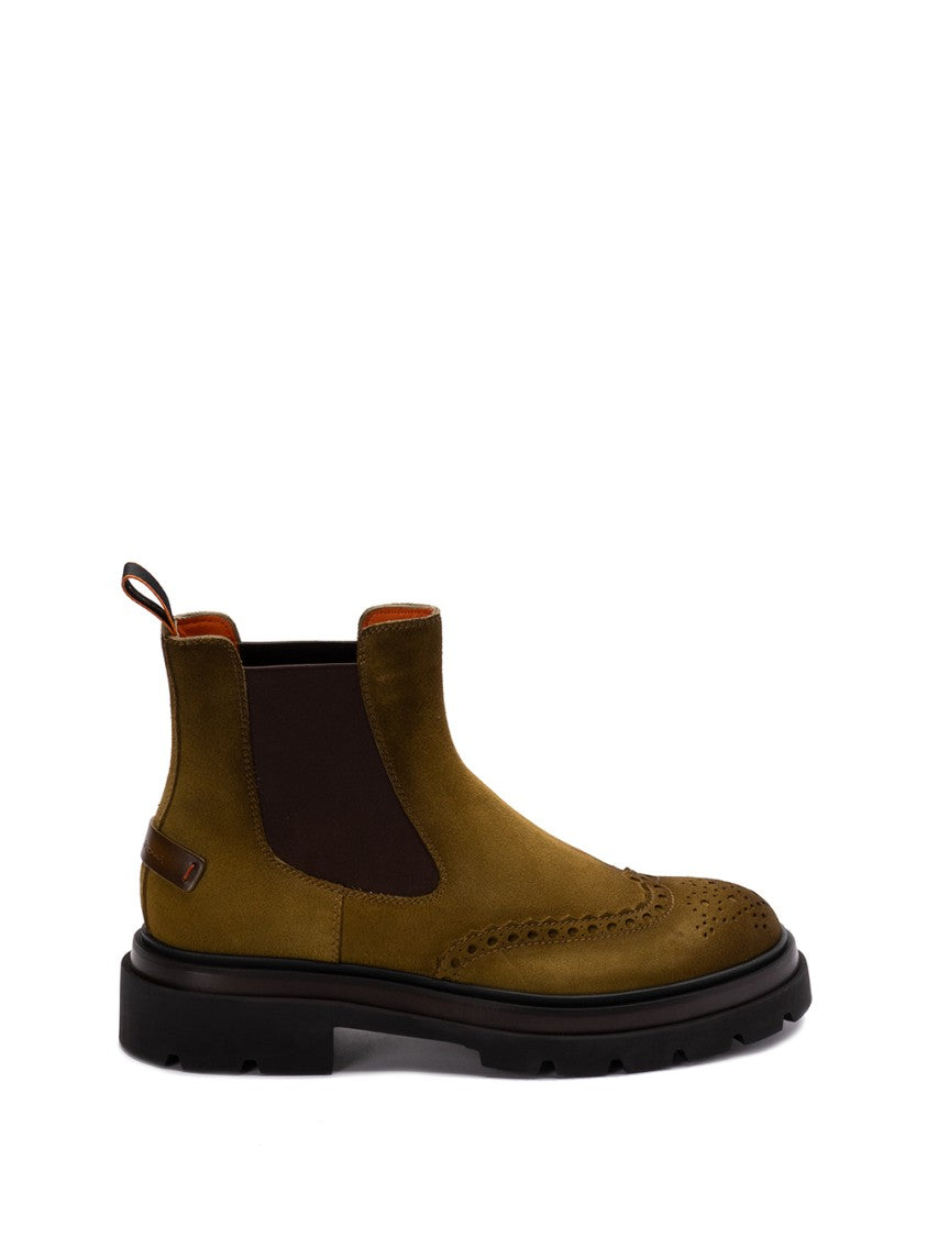 Santoni `Blockage` Slip-On Ankle Boots