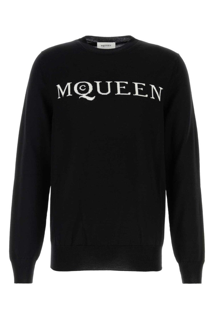Alexander Mcqueen Black Wool Sweater
