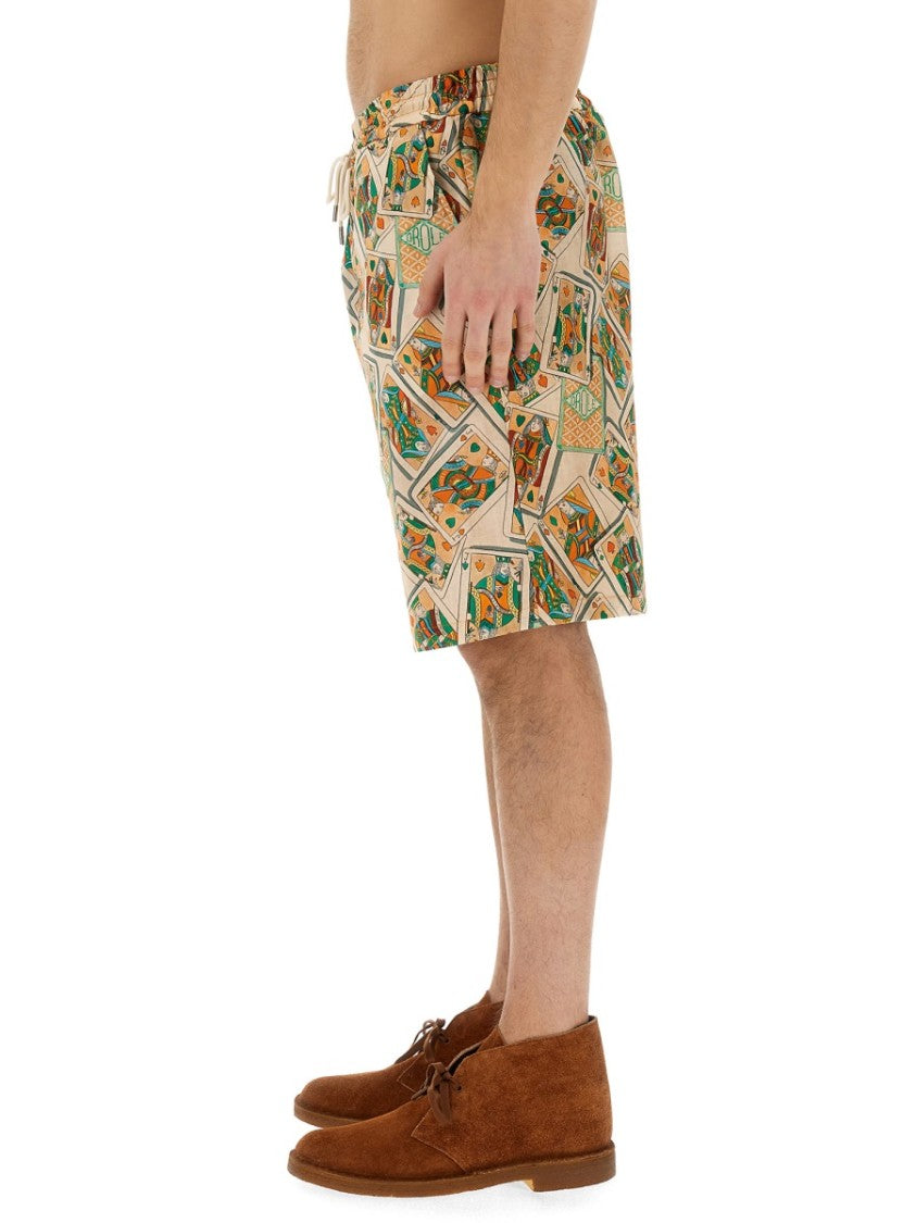 Drôle De Monsieur Bermuda Shorts With Geometric Print