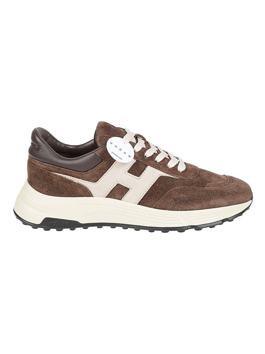 Hogan Hyperlight Suede-Leather Low-Top Sneakers