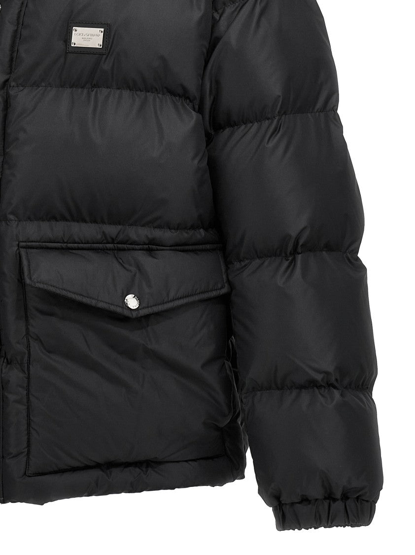 Dolce & Gabbana Logo Plate Down Jacket