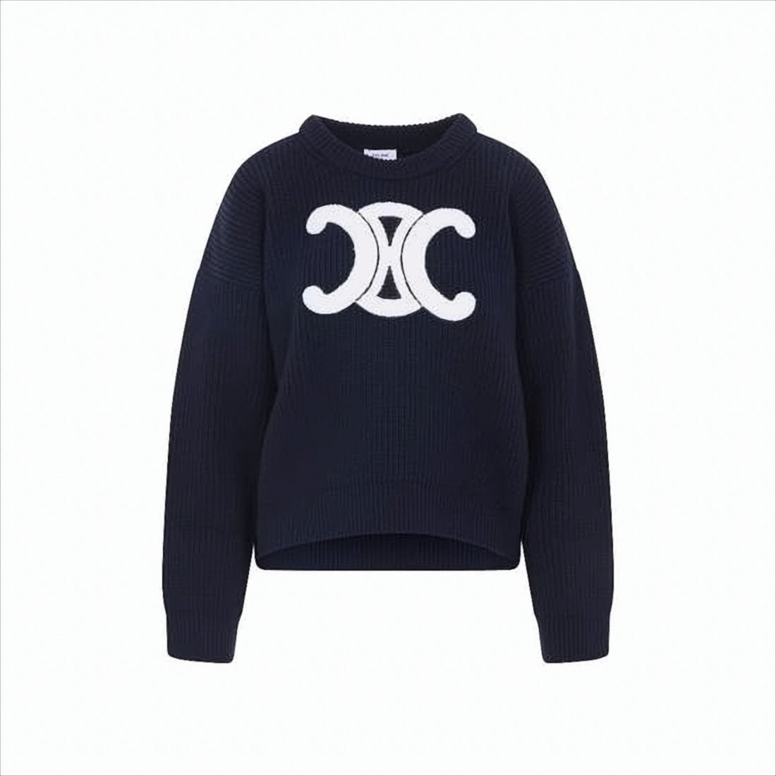 Celine Chunky Ribbed Knit Sweater