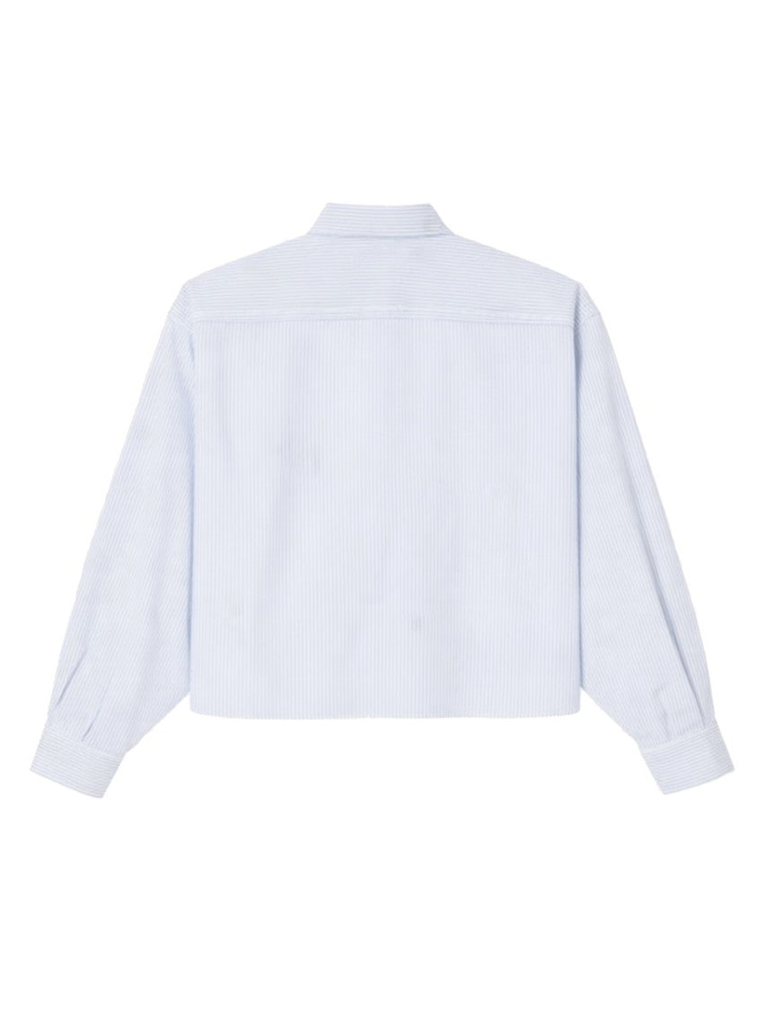 A.P.C. Neutrals Sophia Vertical Stripe Shirt