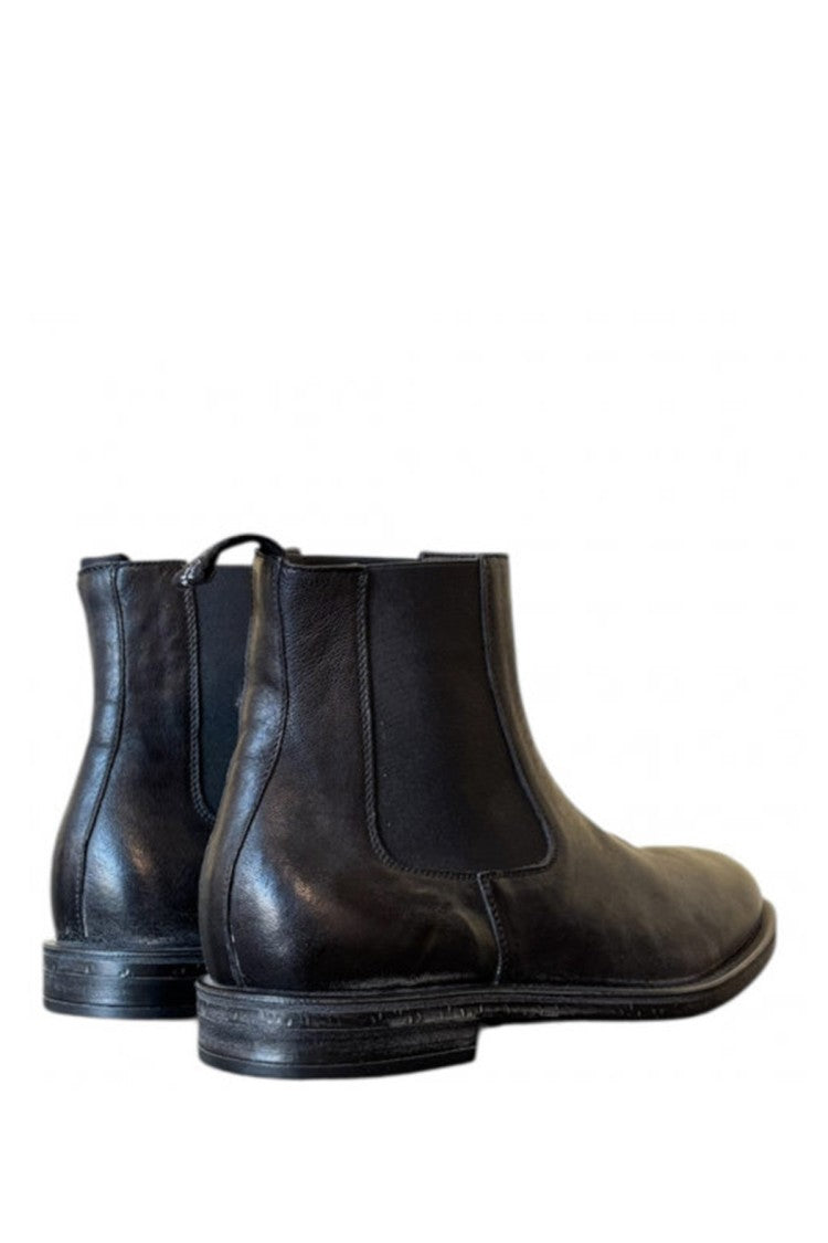 Moma Black Leather Boots