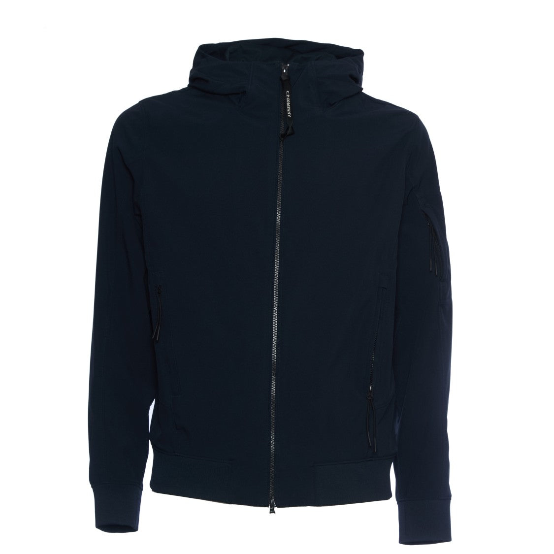 C.P. Company 3-Layer Softshell Black Hooded Jacket