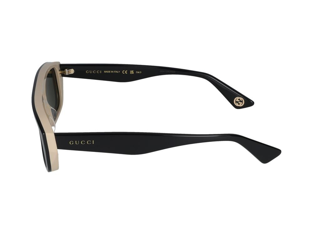 Gucci Black Bold Oversized Square Sunglasses