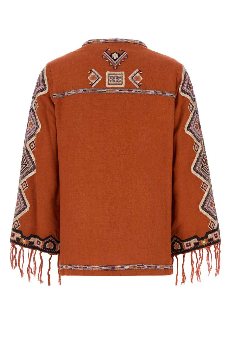 Isabel Marant Orange Silk Zelda Blouse