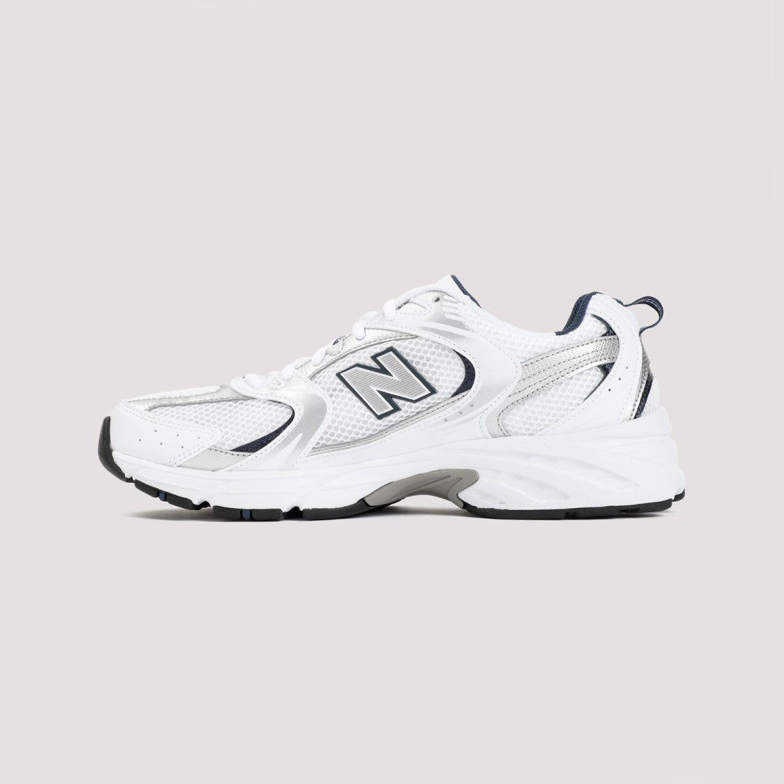 New Balance Almond-Round Toe Sneakers With Leather