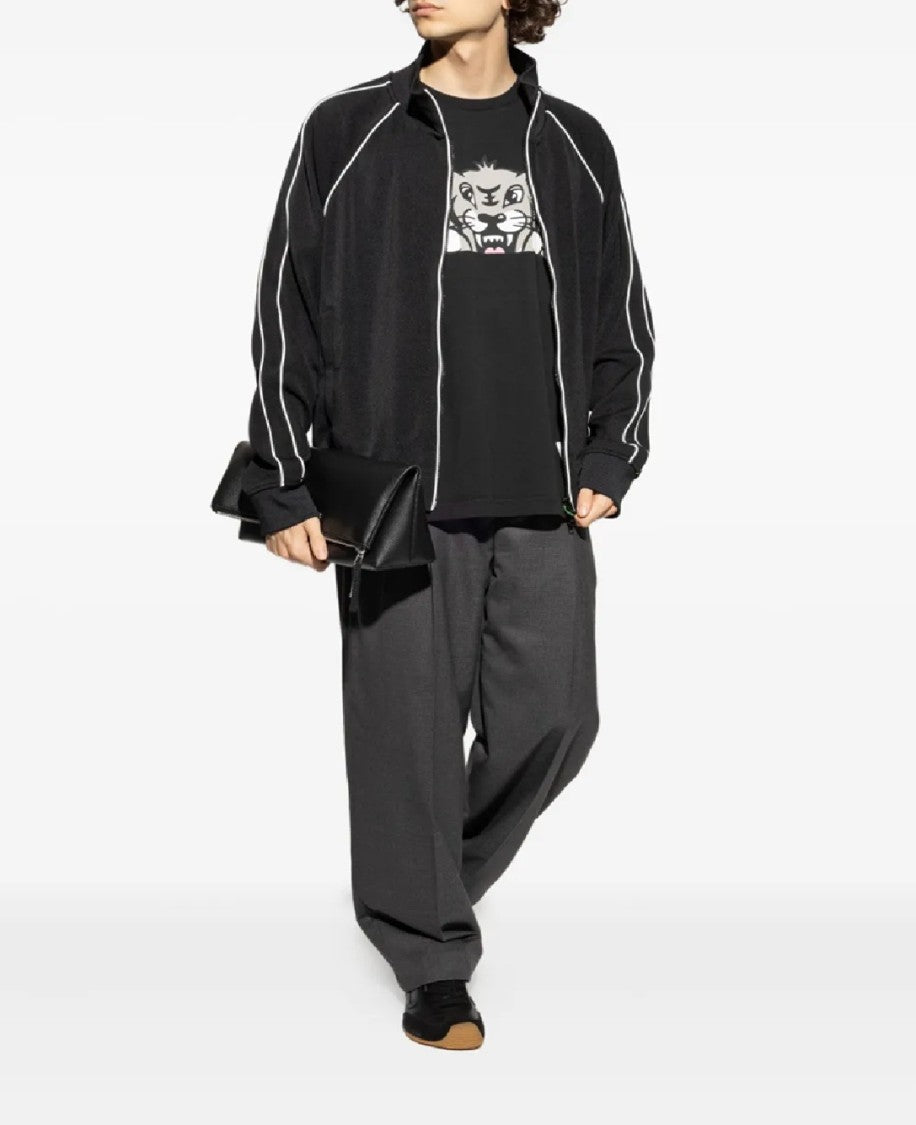 Kenzo Black Short-Sleeve Graphic T-Shirt