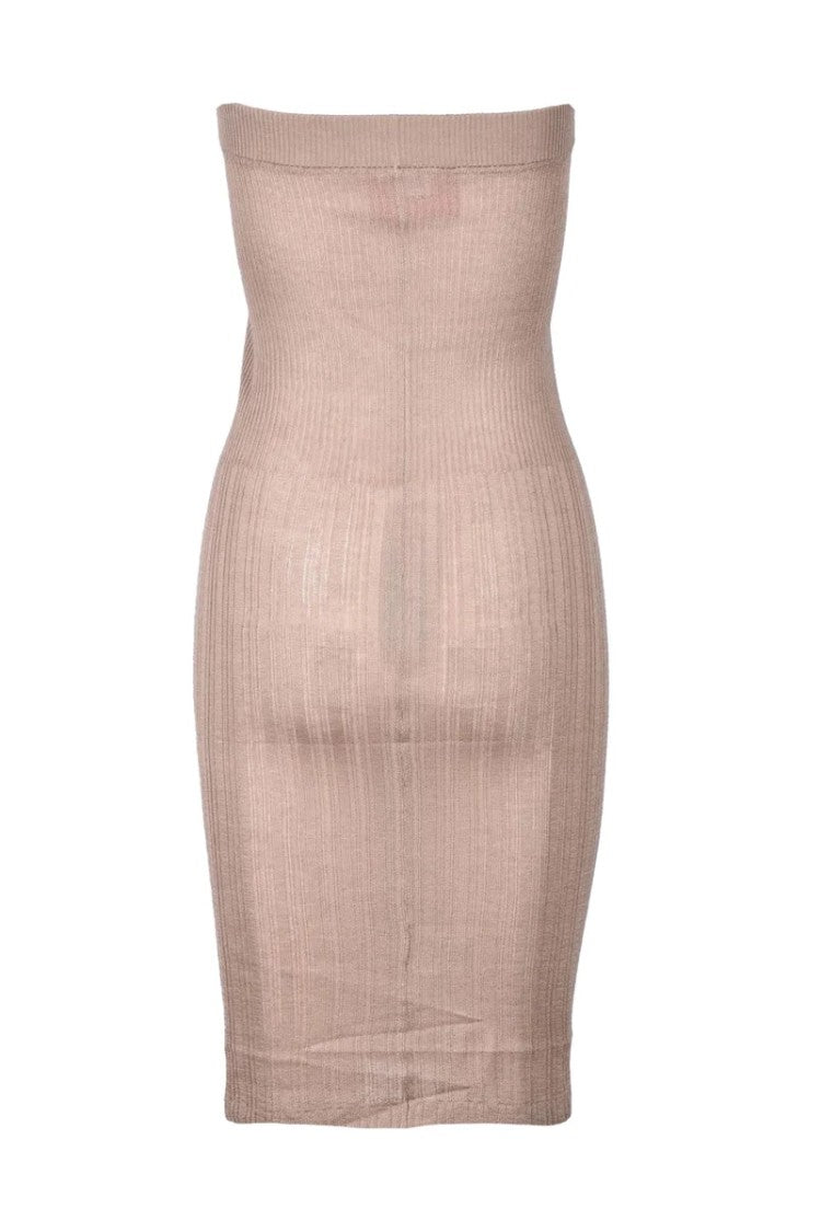 Wild Cashmere Silk Cashmere Dress - Taupe