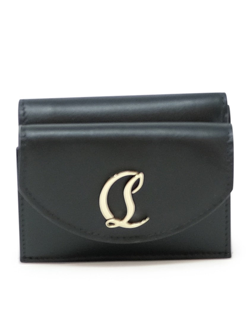 Christian Louboutin Black Leather Loubi54 Wallet