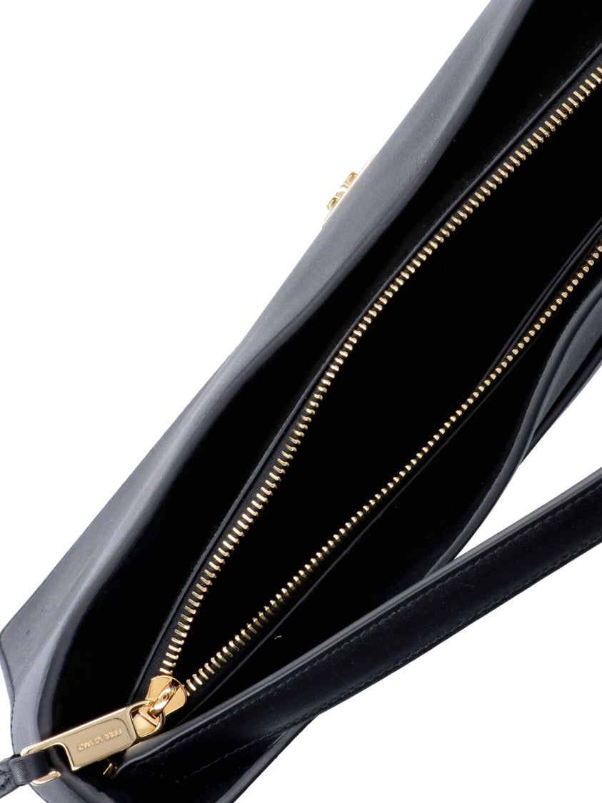 Ferragamo Black Cara S Calf Leather Shoulder Bag