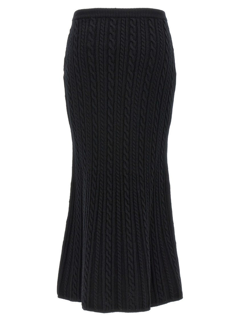 Alessandra Rich Maxi Wool Skirt