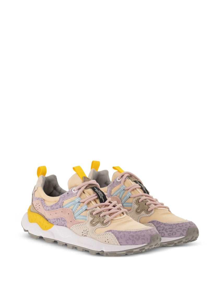 Flower Mountain Multi-Layered Sneakers With Textured Upper And Chunky Sole