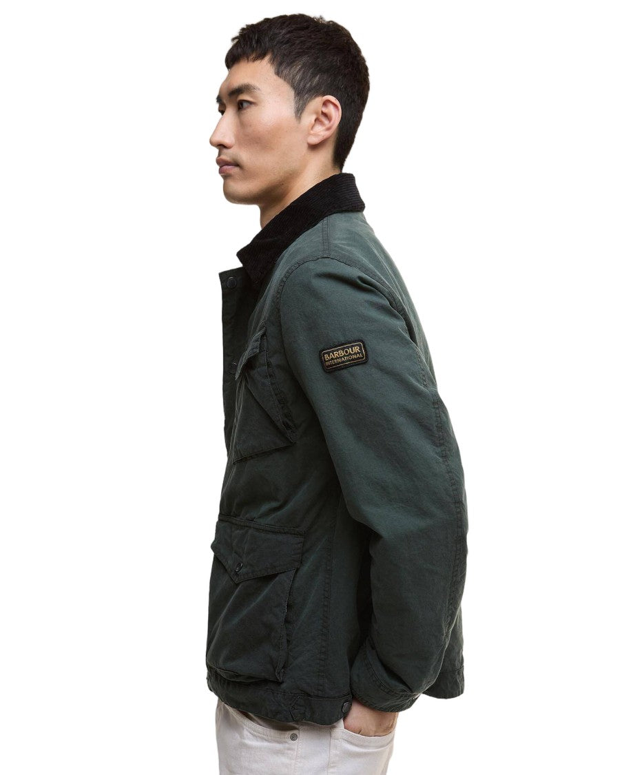 Barbour Drifter Wax Jacket With Reinforced Stitching