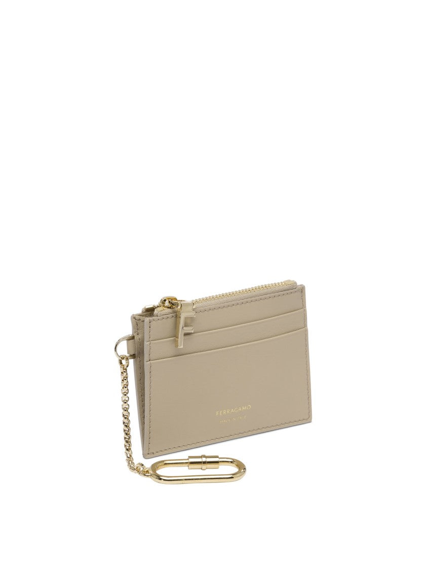 Ferragamo Leather Credit Card Holder
