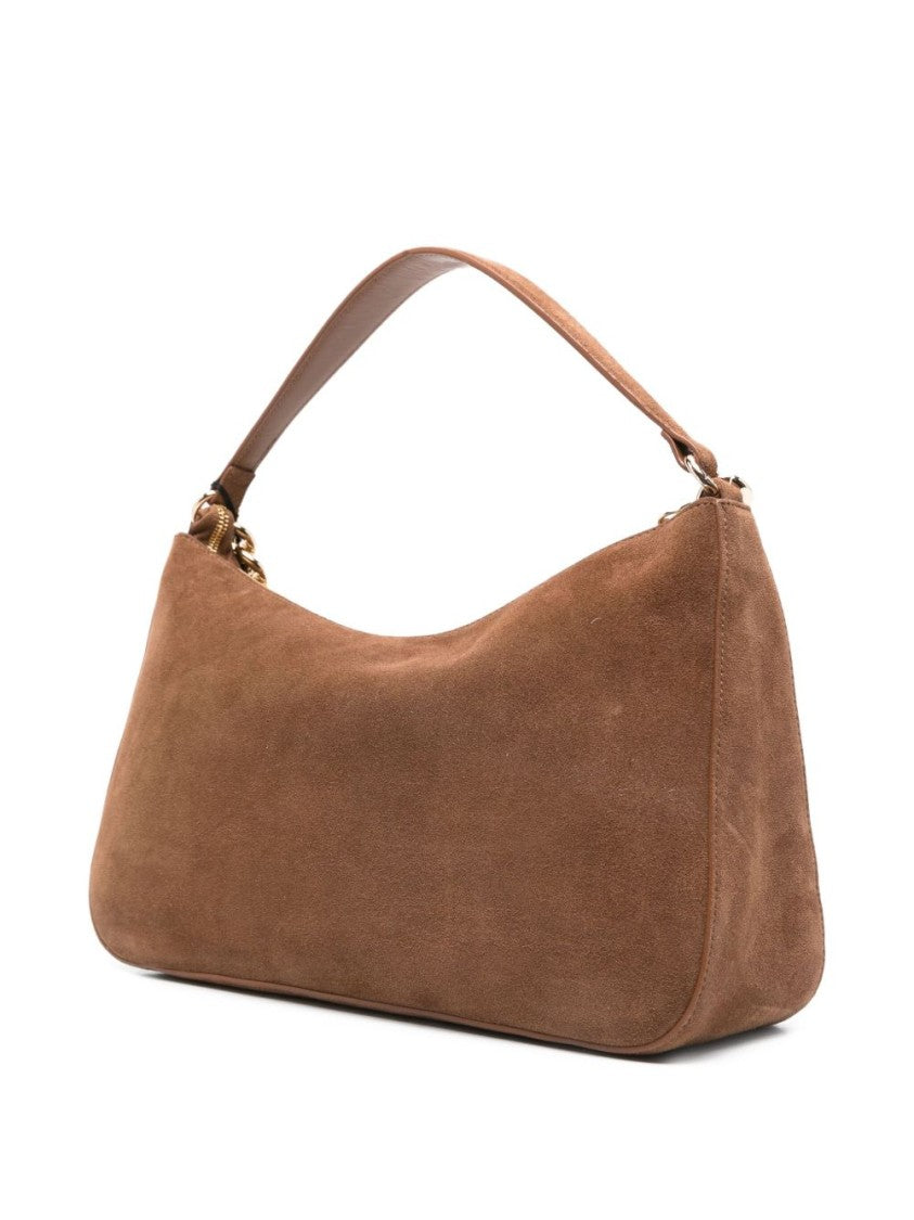 Twin-Set Brown Suede Shoulder Bag
