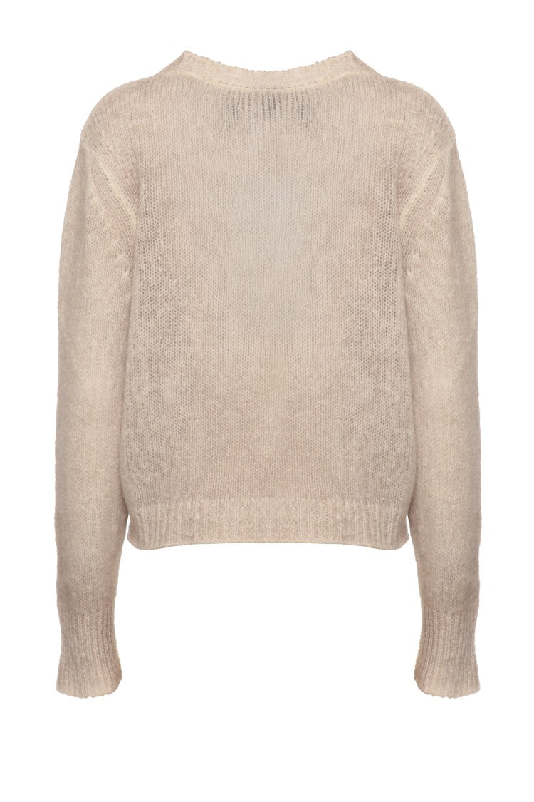 Avant Toi Cropped Cashmere Sweater With Ribbed Edges And Relaxed Fit
