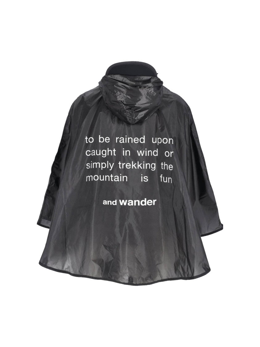 And Wander "Sil" And Wander Poncho – Black