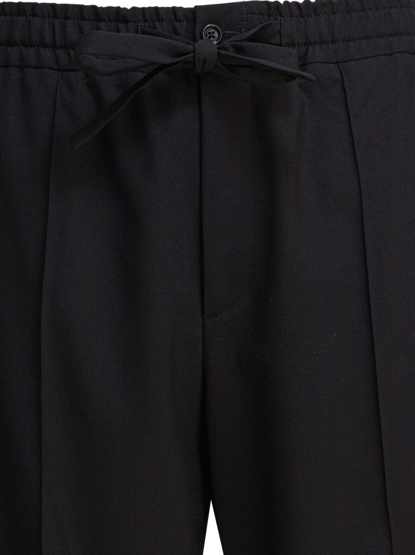 Valentino Straight Leg Trousers In Virgin Wool