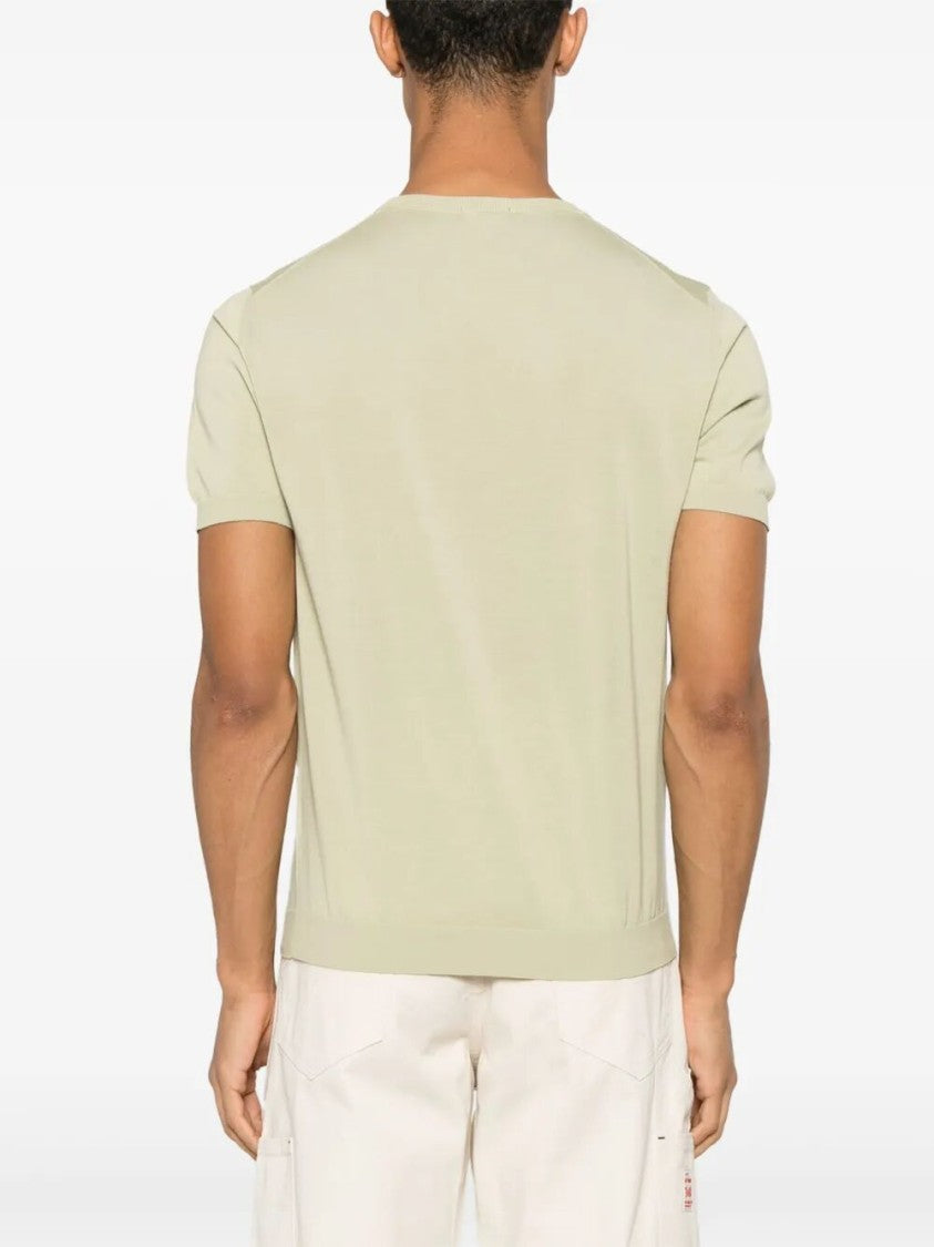 Drumohr Classic Crew Neck Cotton T-Shirt
