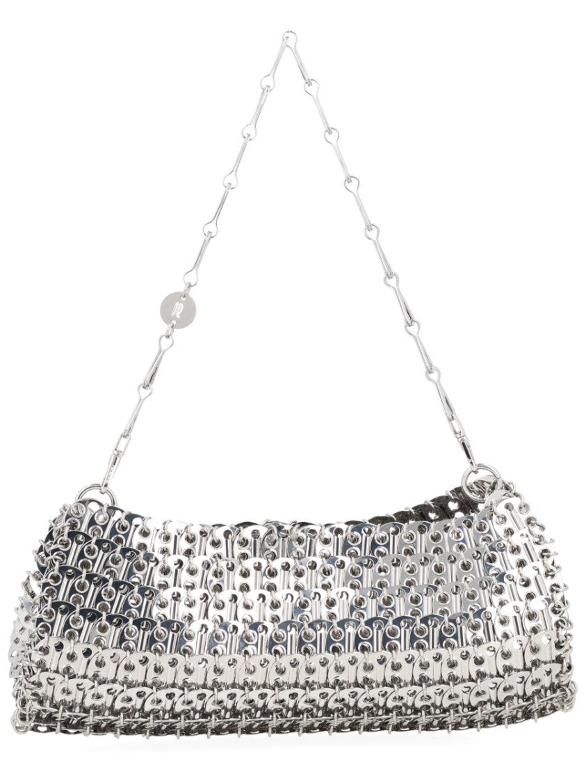 Rabanne 1968 Interlinked Steel Shimmering Clutch Bag