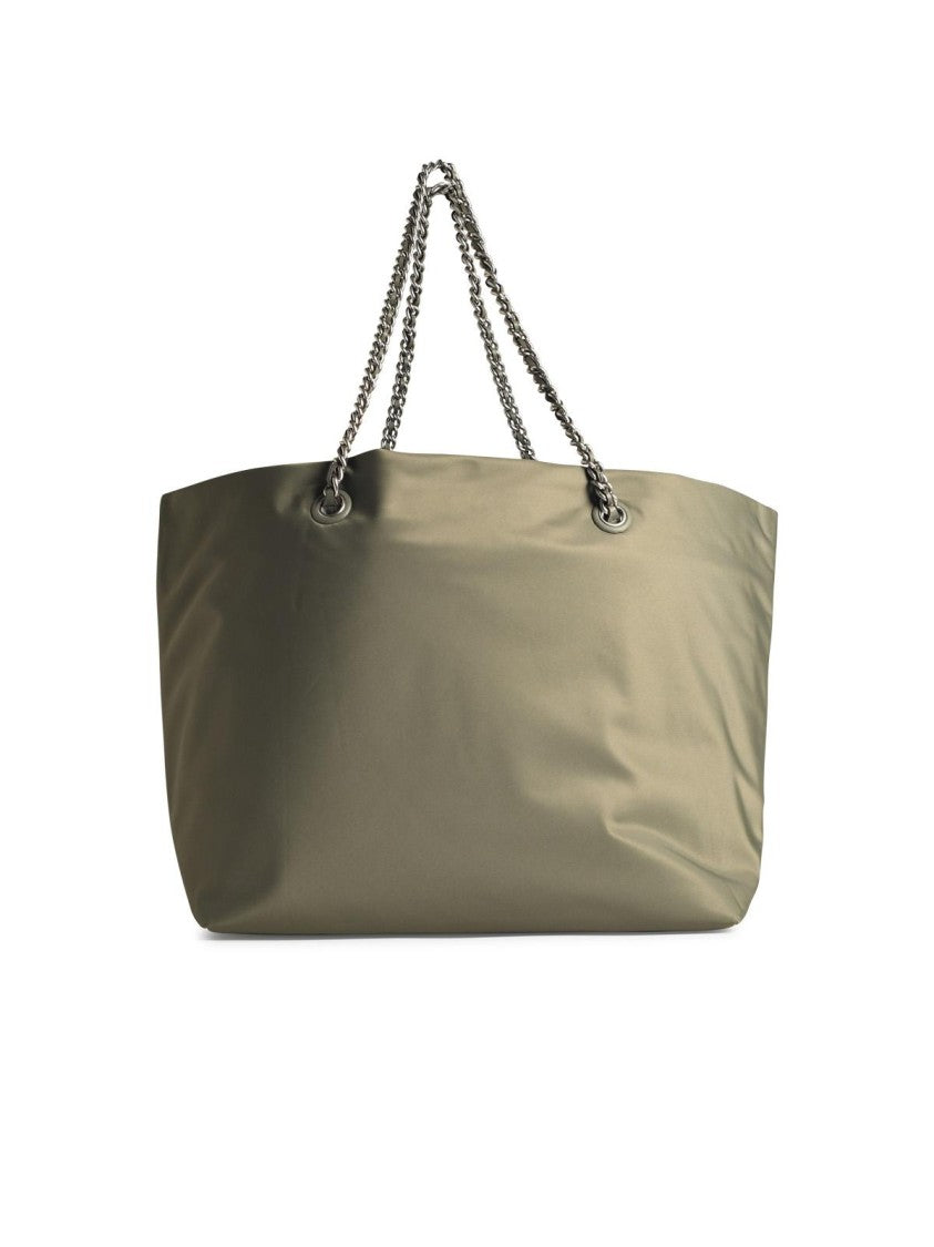 Tory Burch Ella' Green Nylon Shopping Bag