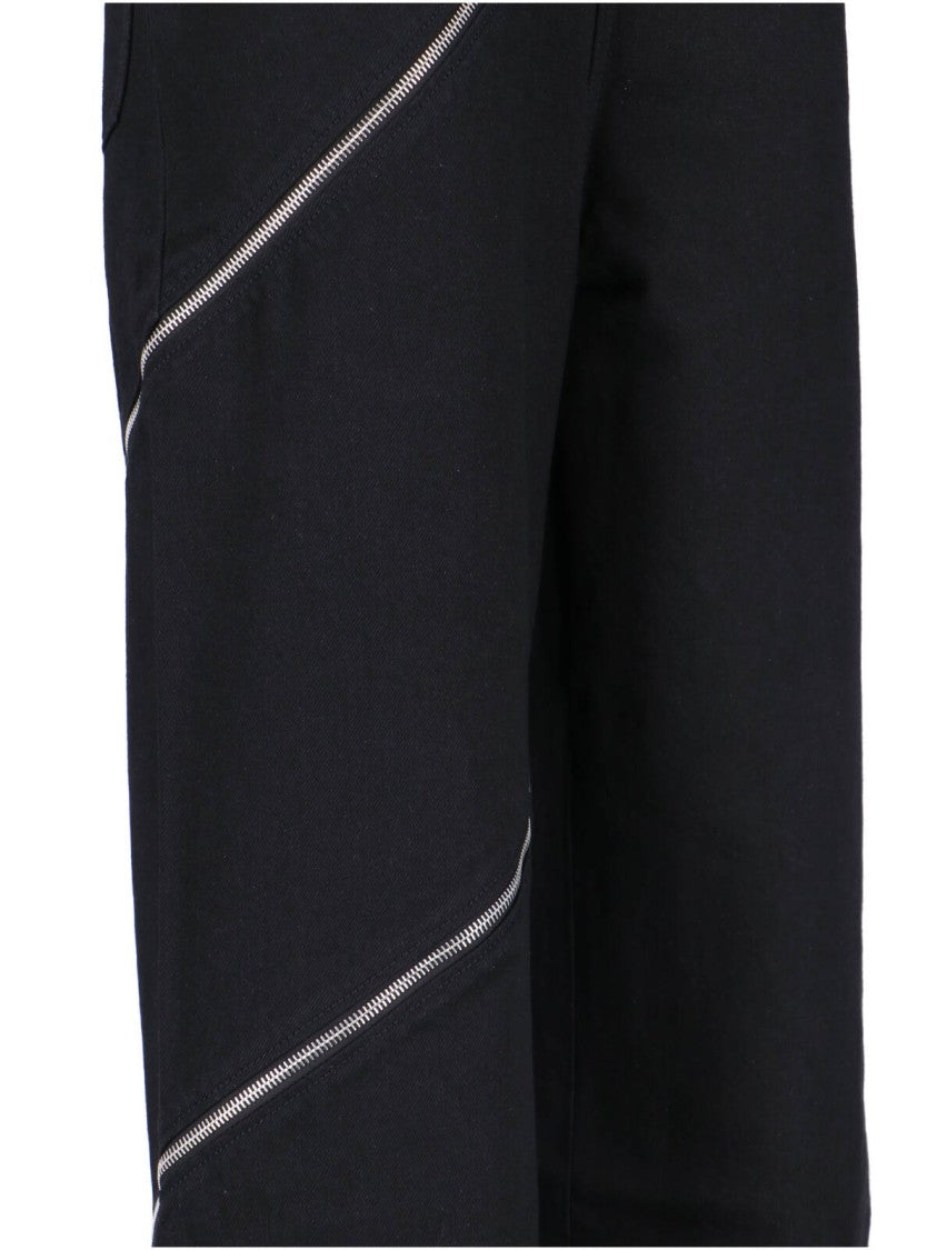 Alaïa Straight-Leg Jeans With Zip Closure