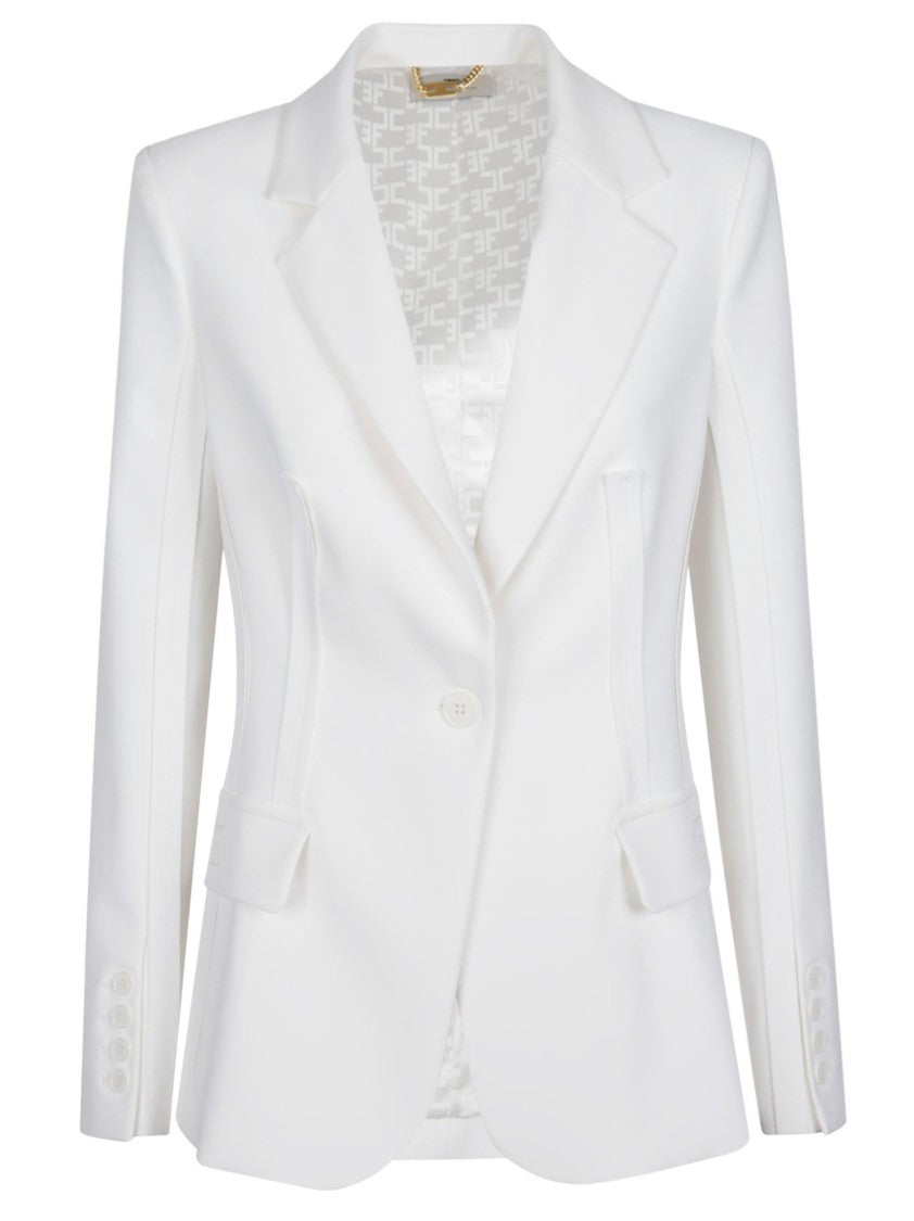 Elisabetta Franchi Essential Structured Single Button Jacket
