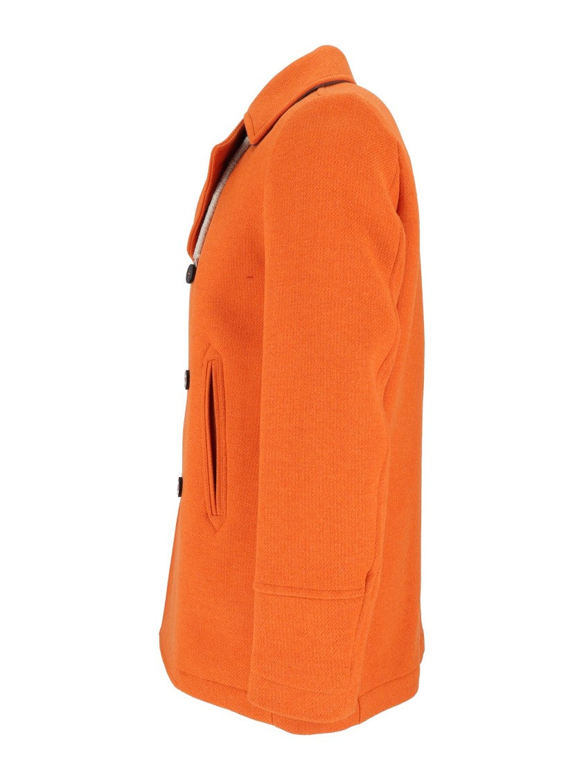 Camplin Island - S Double-Breasted Wool Peacoat