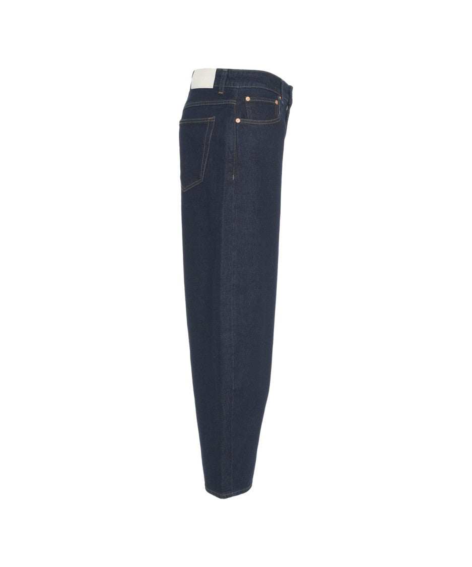 Closed Relaxed Fit High-Waisted Jeans With Classic Five-Pocket Design