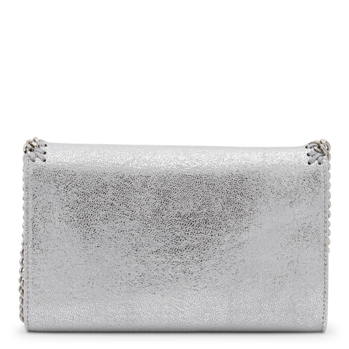 Stella Mccartney Silver Faux Leather Falabella Mini Crossbody Bag