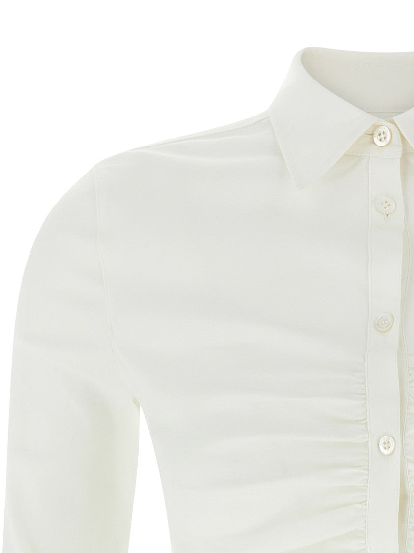 Balenciaga Slim Fit Oxford Shirt With Curls And Tailored Silhouette