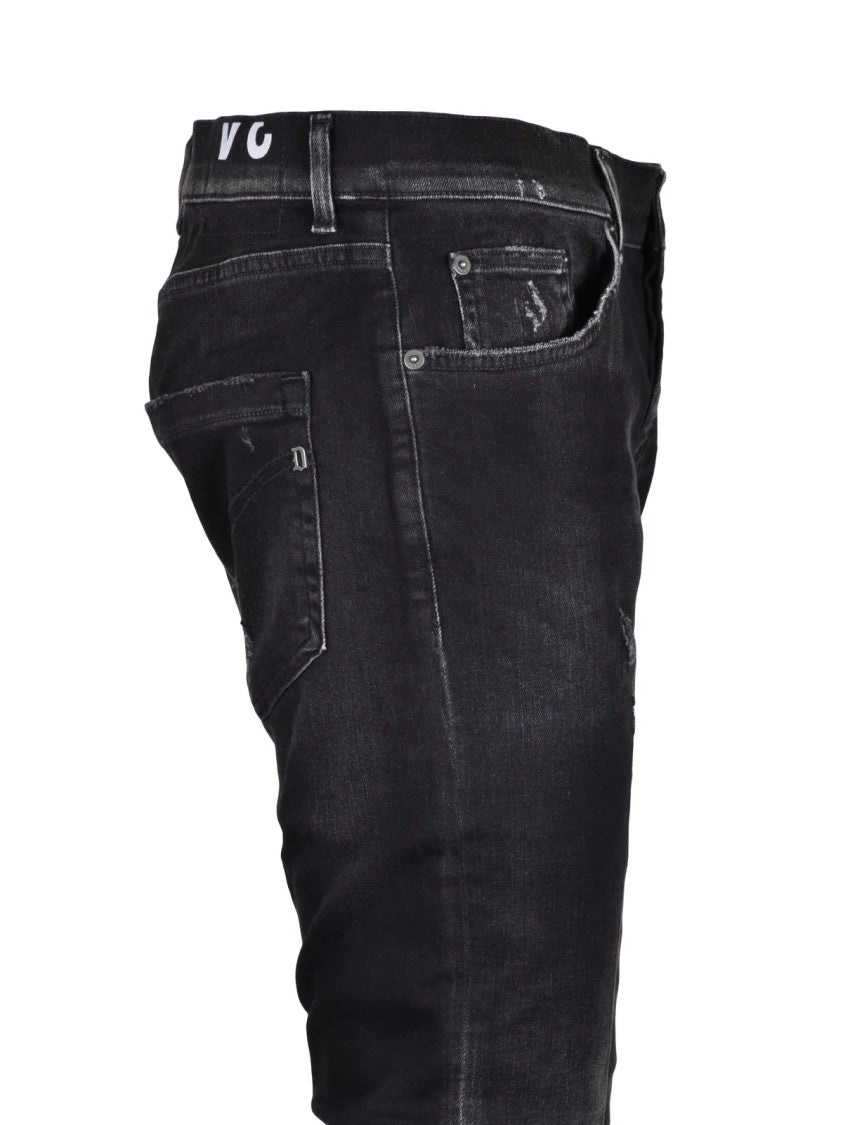 Dondup Black Mius Slim Fit Cotton Elastane Jeans
