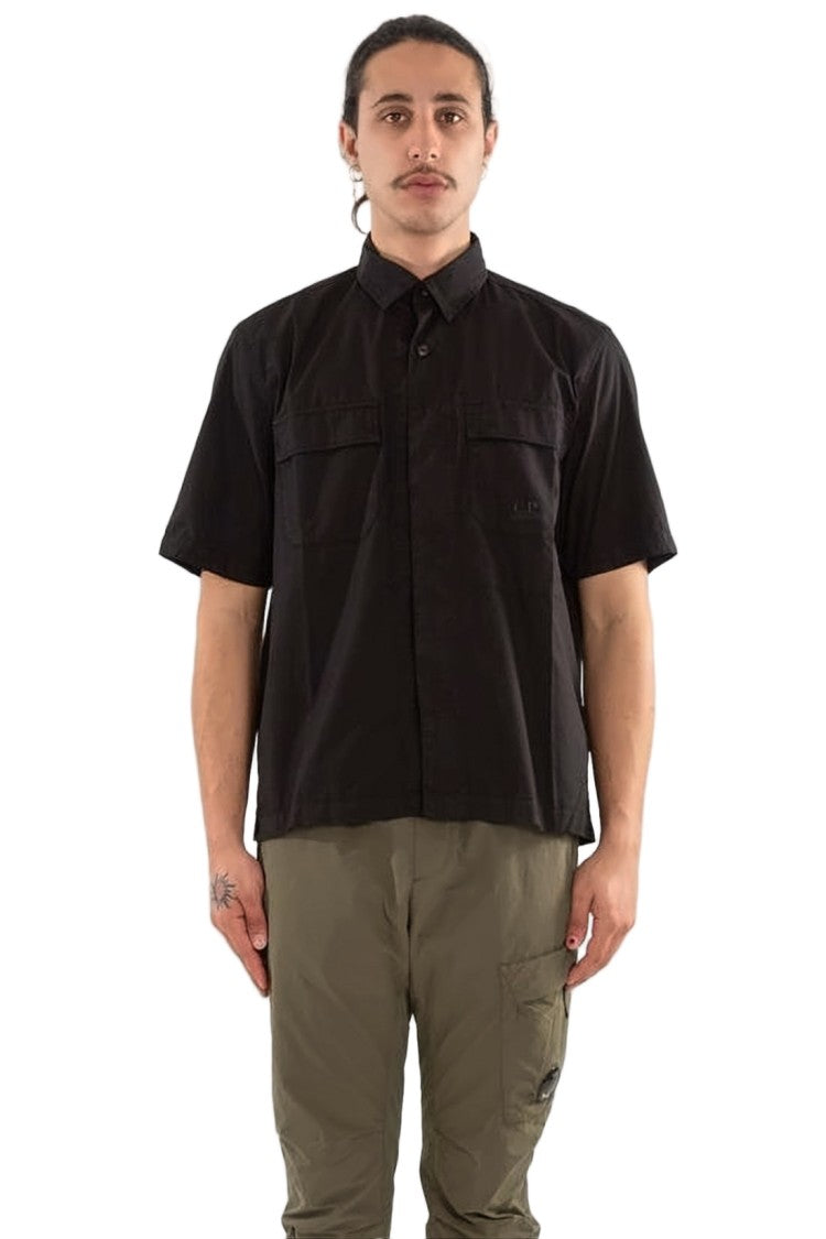 C.P. Company Boxy Fit Short-Sleeve Shirt With Classic Collar