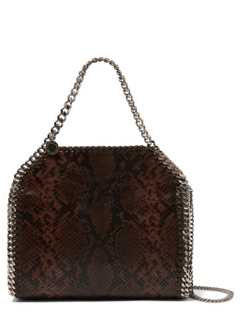 Stella Mccartney Brown Snakeskin Texture Mini Bag