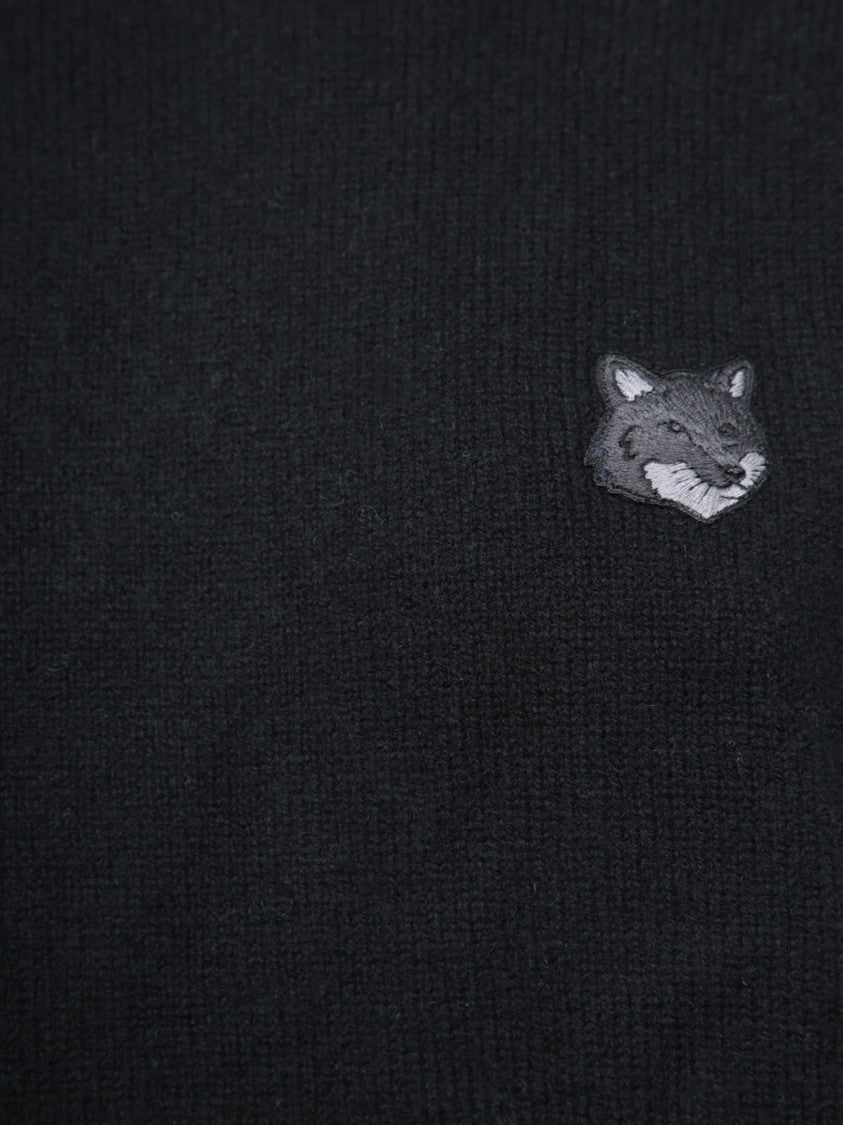 Maison Kitsuné Black Knitted Sweater