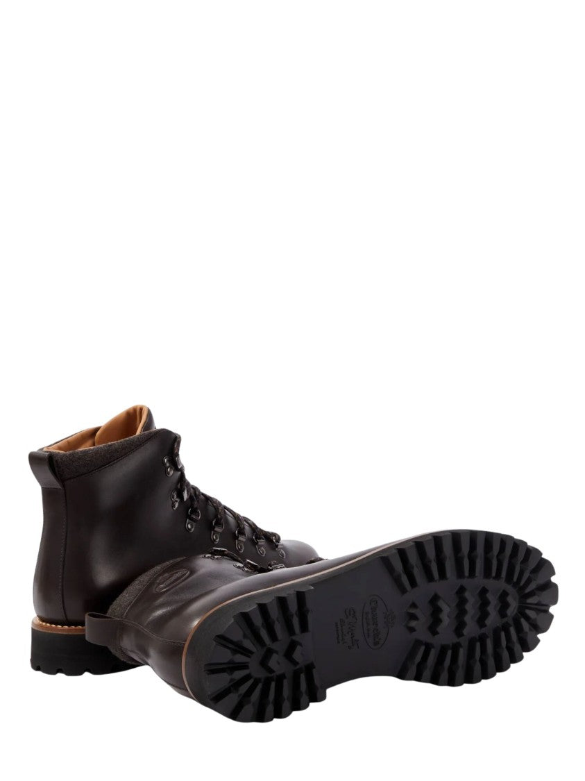 Church's Brown Rugged Lace-Up Poulton Leather Ankle Boots