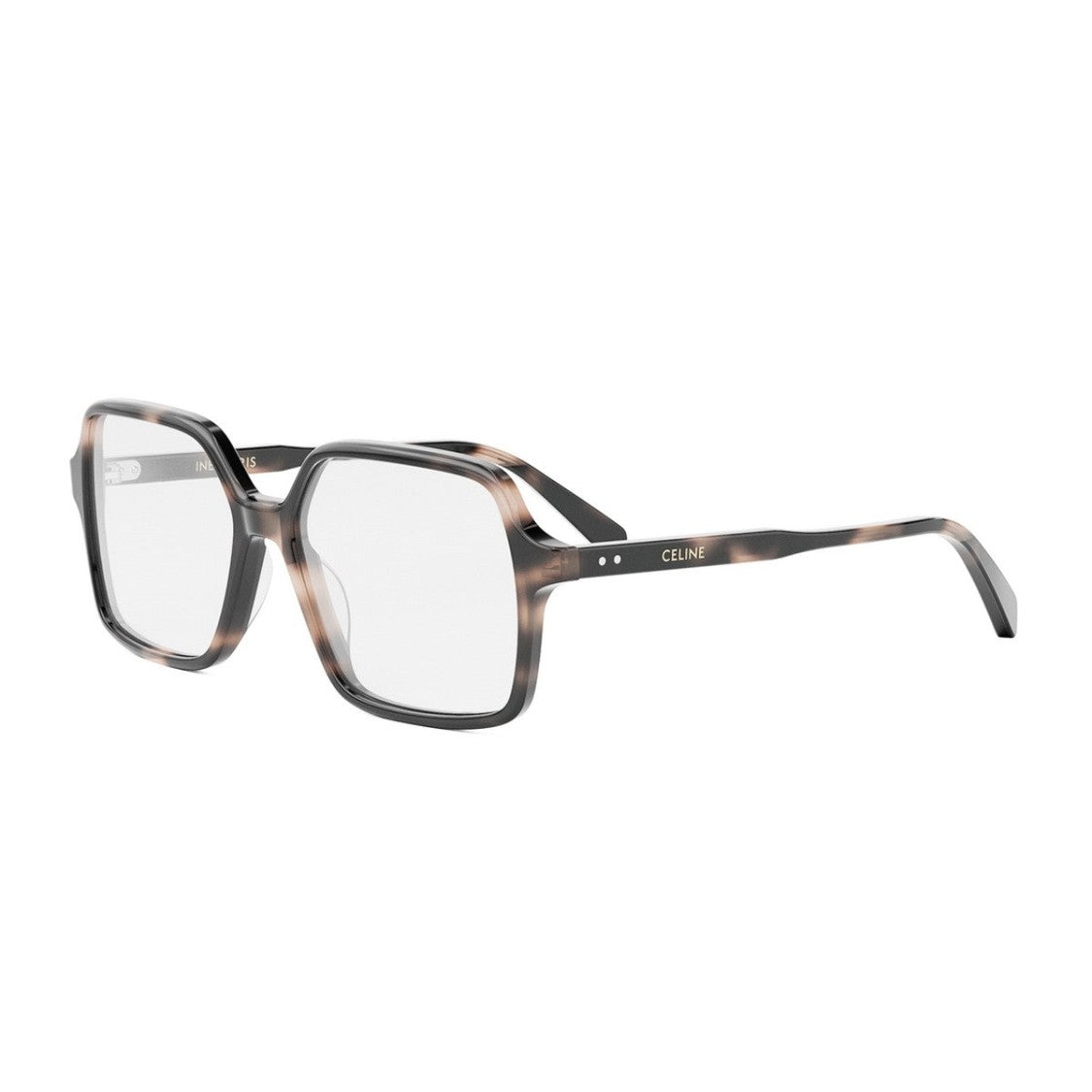 Celine Havana Thin Acetate Oversized Square Sunglasses