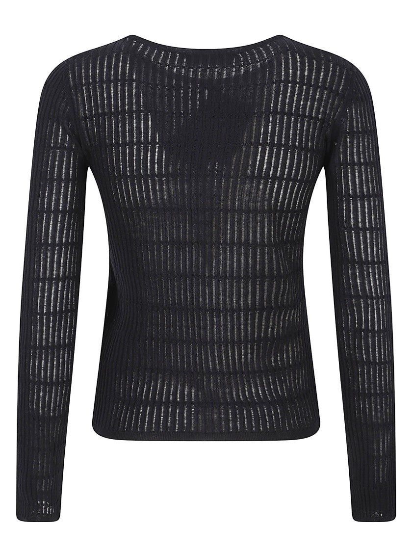Max Mara Slim Fit Ribbed Knit Top