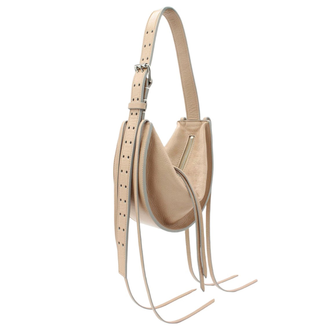 Radica Studio Hammock-Style Bag With Textured Leather Fringe